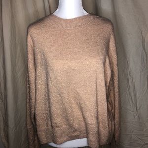 SMALL Cute Shimmery Gold H&M Sweater!